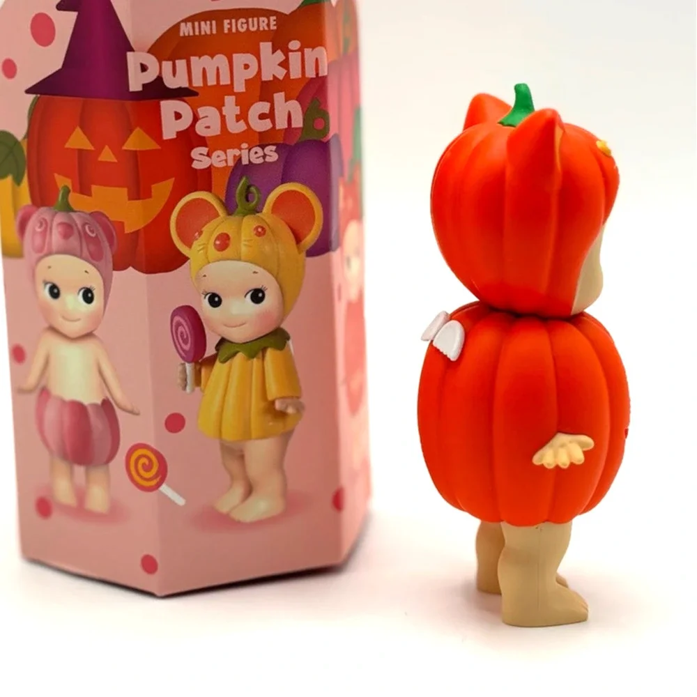 Authentic SONNY ANGEL Cat, Pumpkin Patch Series Mini Figurine Opened Box - New